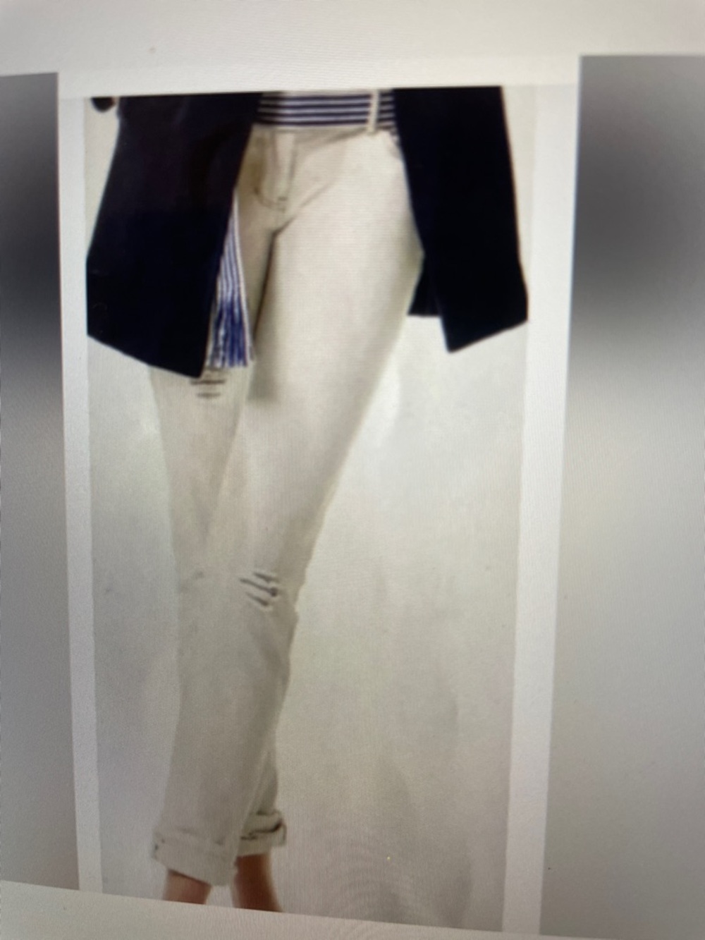 Cabi cream boyfriend Jean style 5089 sz 16